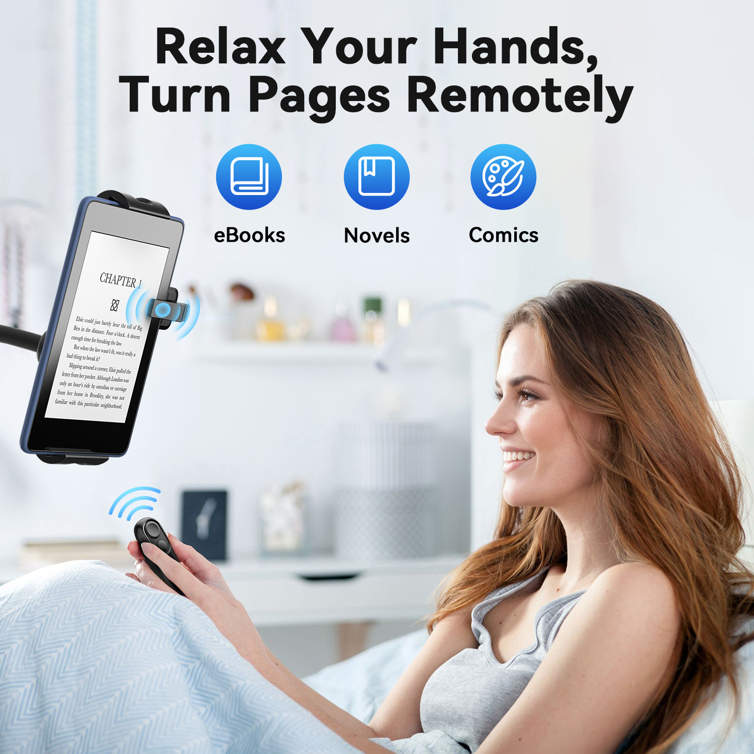 Kindle Remote Control Is Suitable for Page Turners, E-Books, Tablets, and Wireless Control Readers