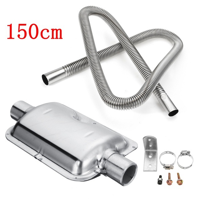 60Cm-300Cm Car Heater Accessories Exhaust Pipe Hose Silencer Diesel Parking Heater Exhaust Pipe
