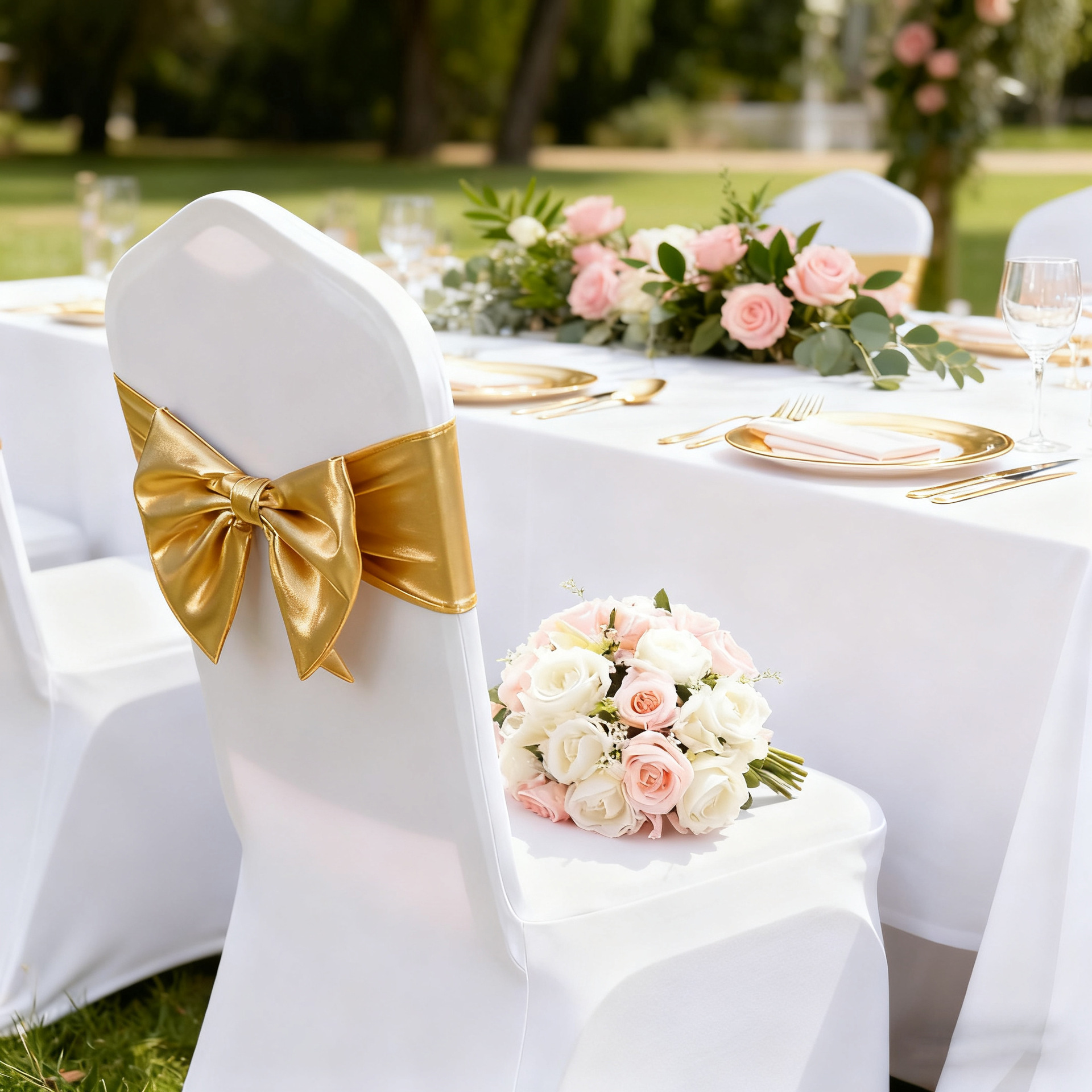 Эластичные ремни для декора спинки стула на свадебной церемонии, украшение для стульев в отеле
