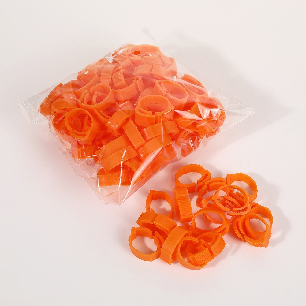 Chicken Foot Ring with Character Poultry Mark Buckle Foot Ring for Farm Chicken Label Buckle Chicken Duck Goose Disposable Foot Ring