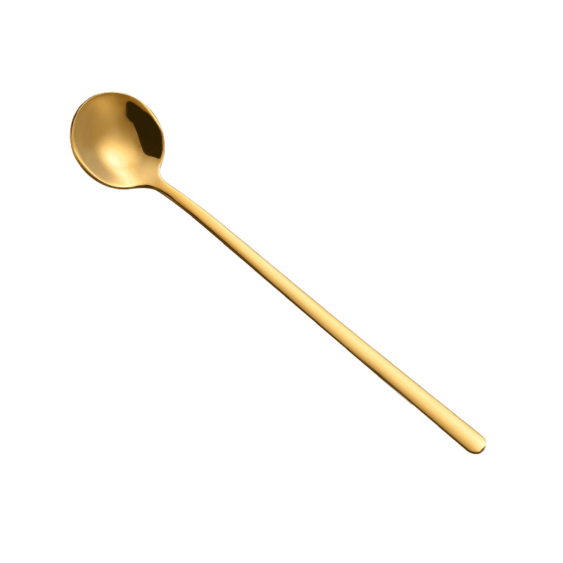 304 Stainless Steel Small Round Spoon, High-Looking Coffee Spoon, Small Spoon, Honey Spoon, Mixing Spoon, Bird's Nest Spoon Manufacturer Wholesale