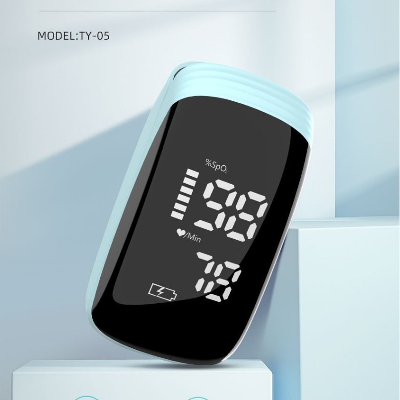 Rechargeable Oximeter Finger Pulse Oximeter Monitoring Heart Rate Monitoring Blood Oxygen Saturation Medical Grade Accurate