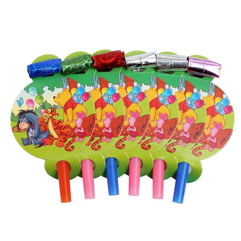 Cross-border in stock Children's Party Dragon Blowing Birthday Party Funny Blowing Roll Whistle Party Supplies Props Horn