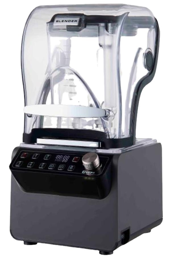 Factory Direct Sales Classy Smoothie Machine Button Type Adjustable Speed Commercial Fully Automatic Smoothie Machine with Sound Insulation Cover New Model