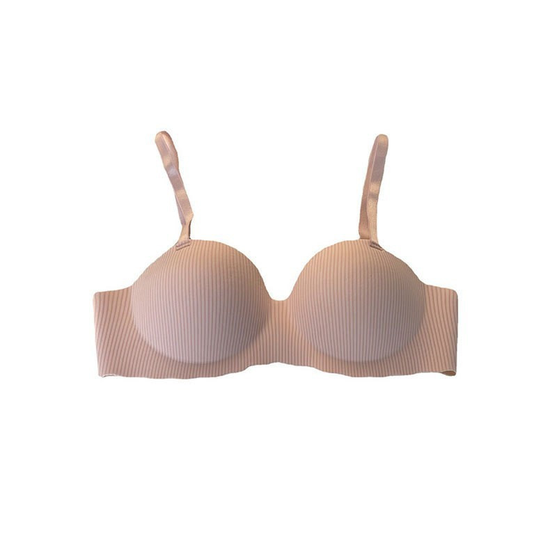 New smooth seamless small chest gathered without steel ring comfortable upper collection accessory breast anti-sagging adjustable half cup bra