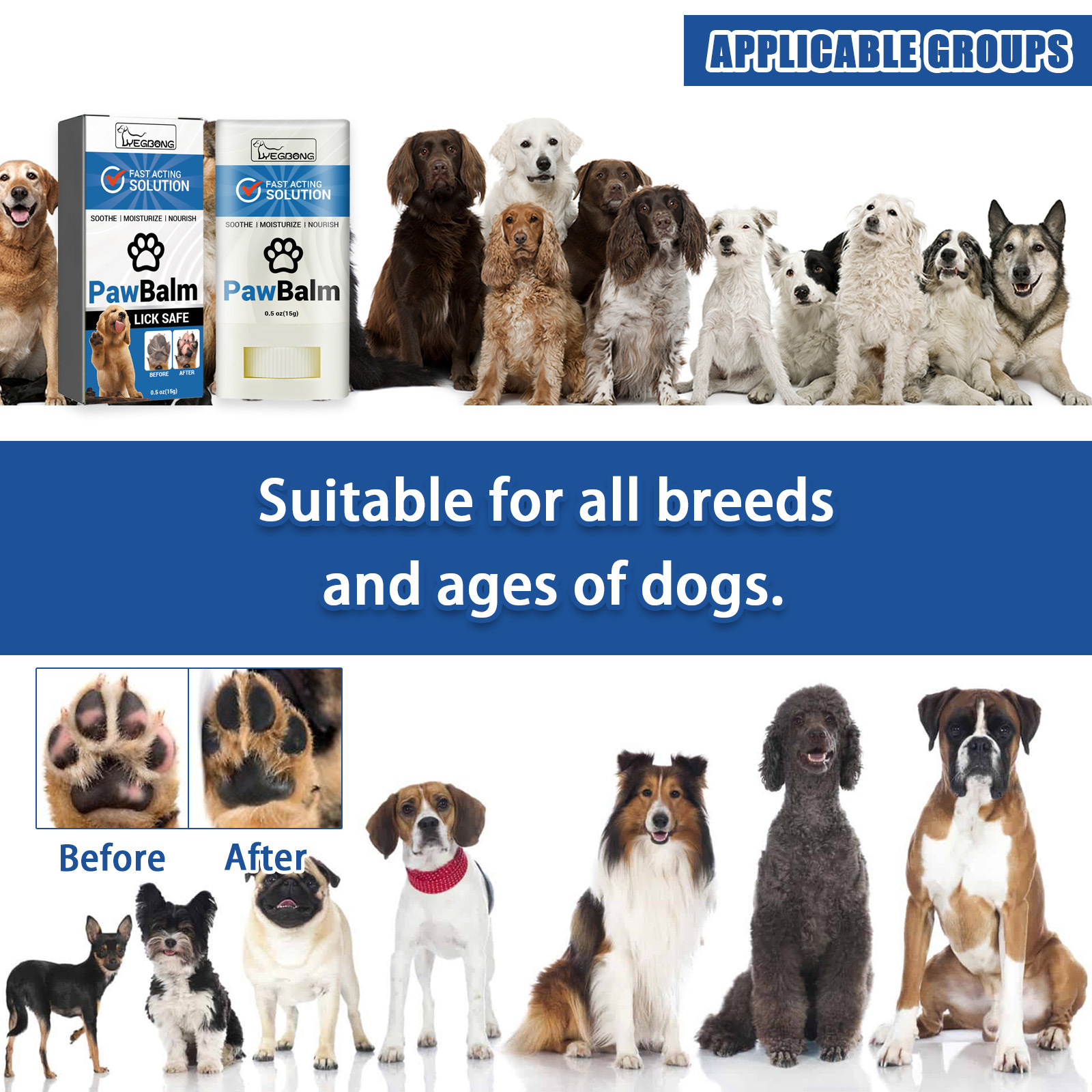 Yegbong Dog Claw Cream Moisturizing Foot Moisturizing Repair Anti-dry Dog Claw Pad Meat Pad Dog Claw Application Cream