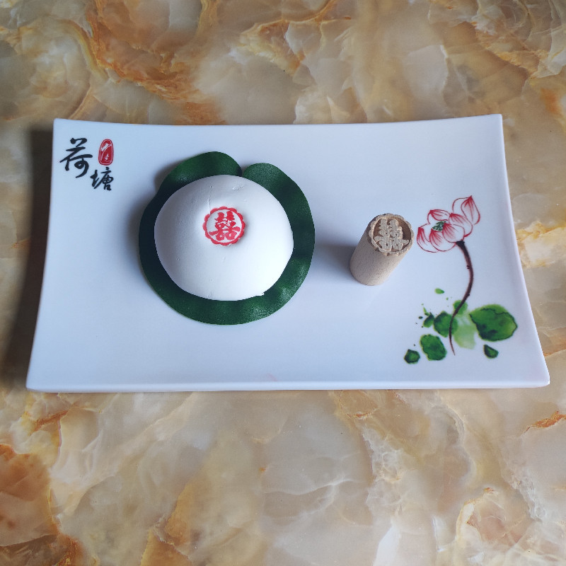 Wooden Stamp Su-style Moon Cake Bean Sauce Snack Steamed Buns Steamed Bun White Pasta Baking Pasta Wooden 2.5cm