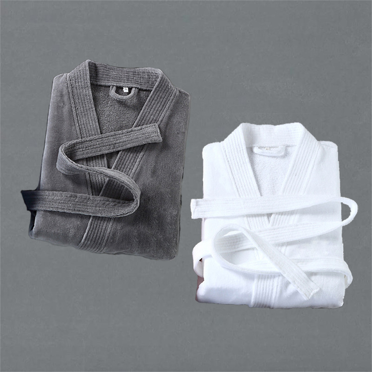 Халат из чистого хлопка, материал велюр, утолщенный, гостиничный, оптовая продажа, для мужчин и женщин, абсорбирующий, для салона красоты, ночная рубашка, халат из чистого хлопка