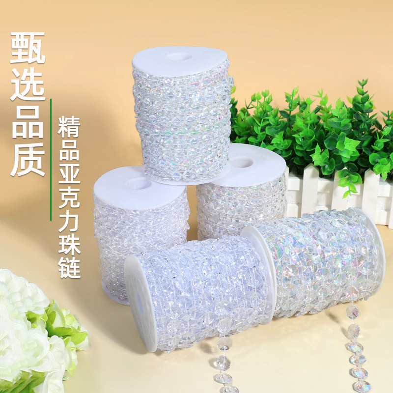 Acrylic Line Curtain Beads Wedding Beads Curtain Wedding Crystal Road Lead Stage Ceiling Decoration Crystal Christmas Tree Beads