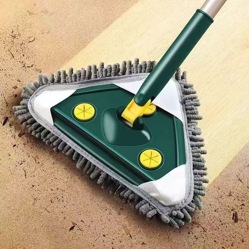 Triangle Mop Telescopic Splicing Flat Household Ceiling Wipe Wall Wall Brick Wall Mop Clean in stock Wholesale
