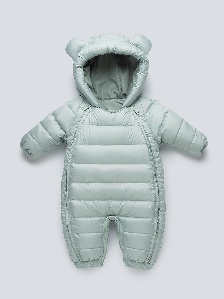 New Baby down Jacket Jumpsuit, Winter Baby down Outing Clothing, Newborn Warm Huggie Clothing, Romper Clothing