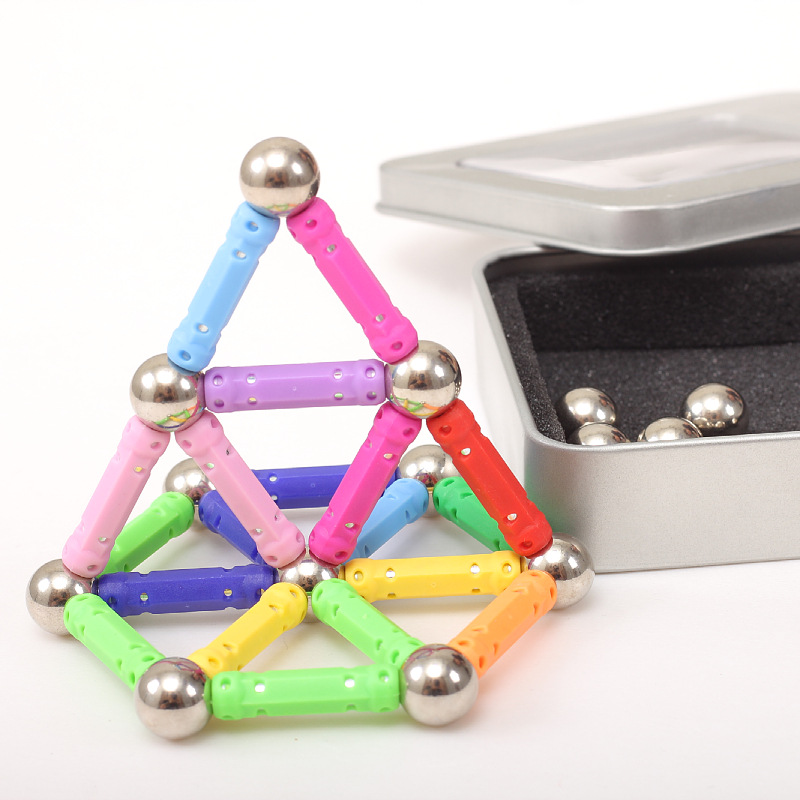 Shake sound explosive magic ever-changing magnetic bar selling children's puzzle assembled magnet magnet building blocks magnetic toys