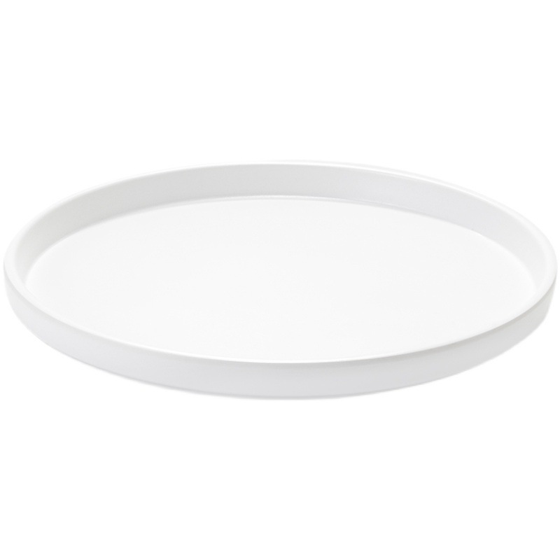 Melamine Plate Round Scandinavian Internet Celebrity Restaurant Dish Plate Western Steak Plate Cold Dish Plate Commercial Imitation Porcelain Flat Plate Tableware