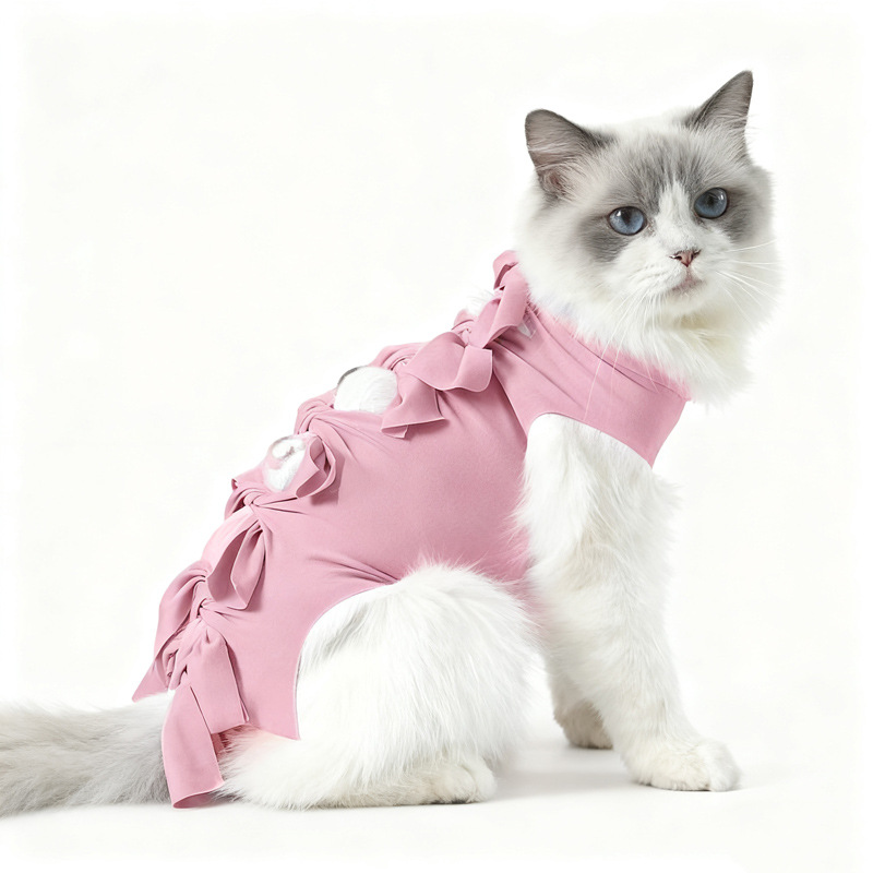 Cat Sterilization Clothing, Anti-Licking Female Cat Surgical Clothing, Weaning, Light and Breathable Postoperative Straps, Pet Clothing, Cat Sterilization Clothing