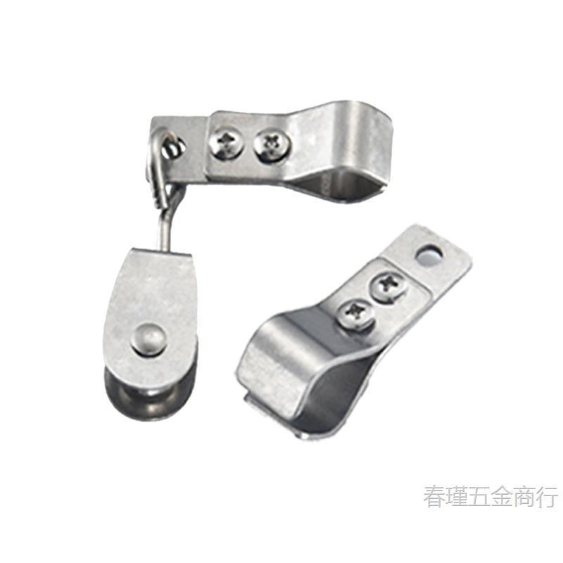 Stainless Steel Pulley Clamp Pipe Clamp Small Cable Pulley Hanging Ring Hinge Hinge Complete Roller Set