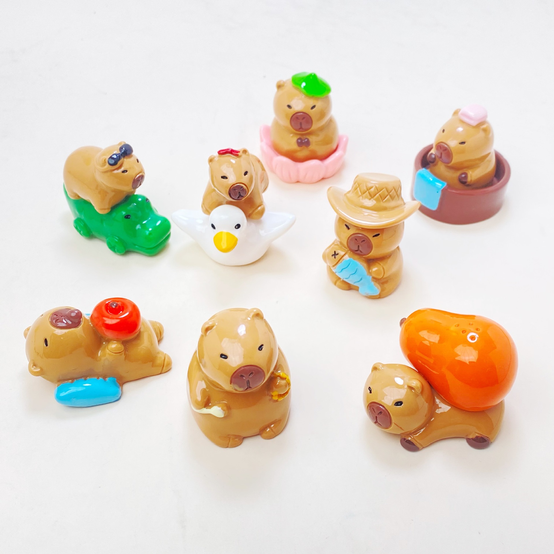 Kapibala Resin Car Ornaments Trendy Cute DIY Keychain Accessories Live Broadcast Wholesale