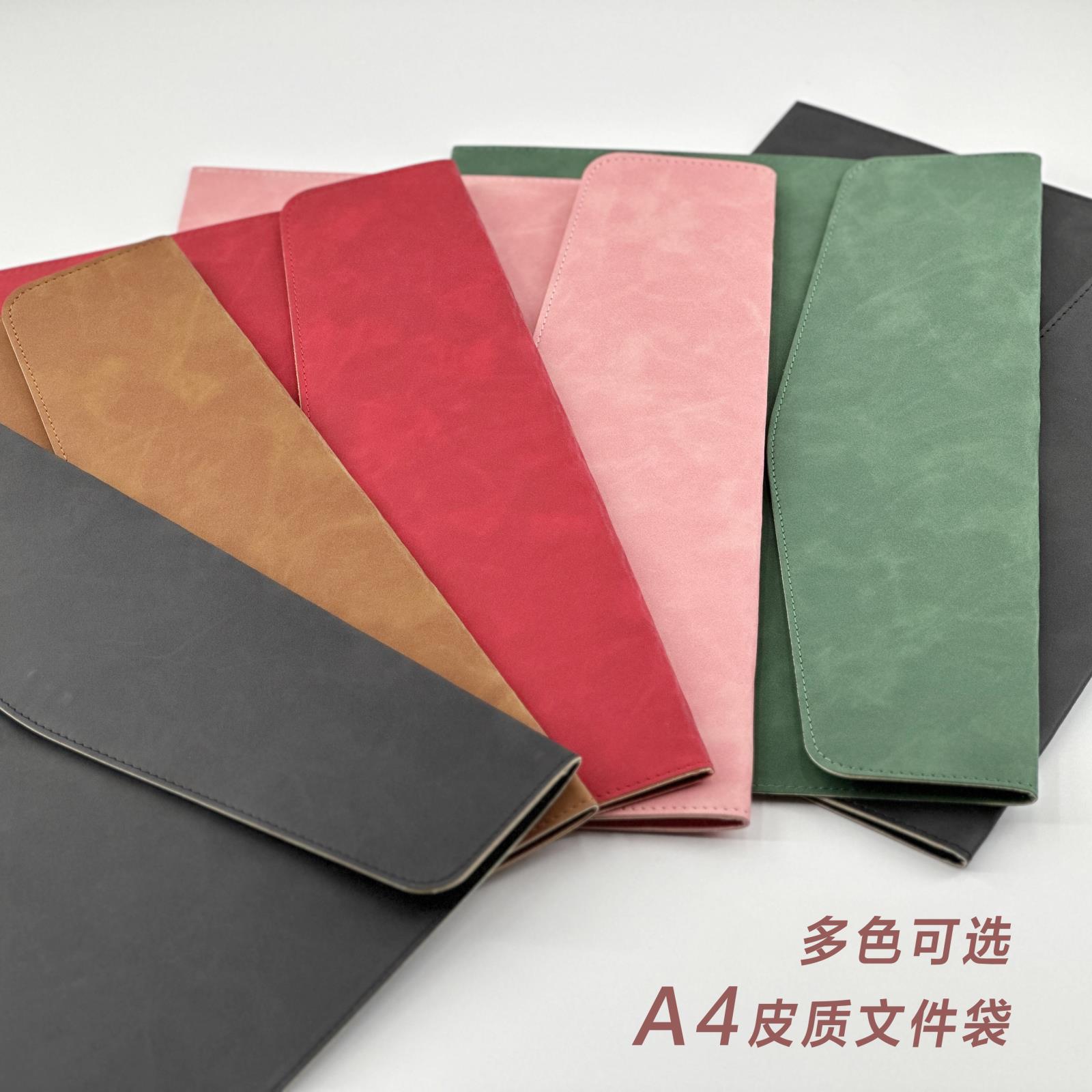 Кросс-бордерная кожаная папка для документов A4, готовая к хранению информации