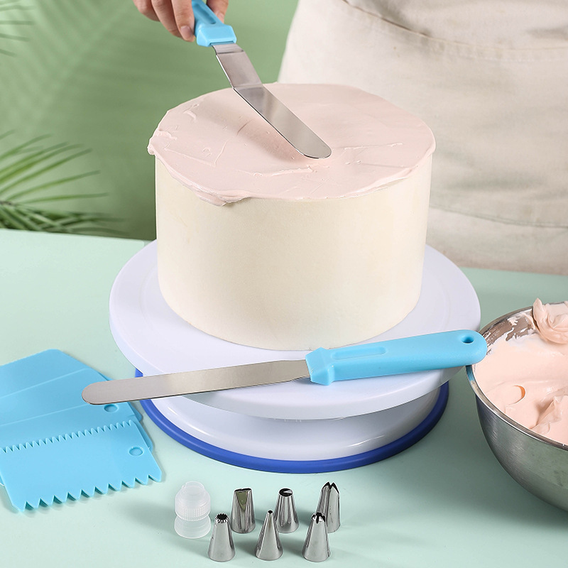 Cake carousel Decorating turntable decorating table tools for making cakes a full set of baking table rotating table birthday home
