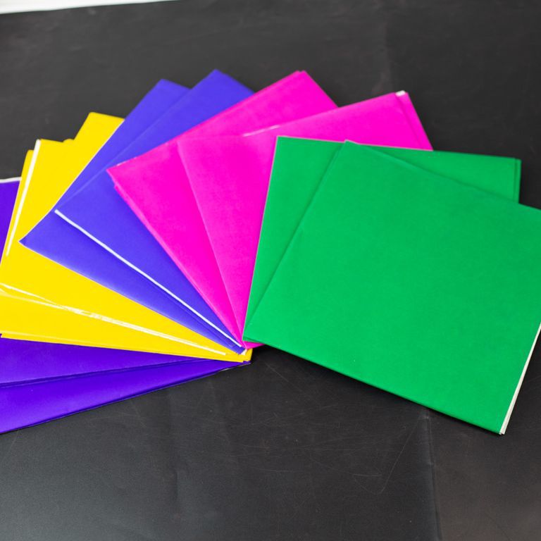 Factory wholesale five-color paper paper-cut religious sacrifice advertising paper large thick high quality couplet colorful raw pulp paper