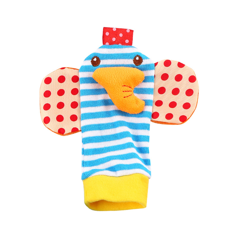 Infant Wrist Socks with Rattles and Crinkle Paper, 4-Piece Set, Toy Manufacturer, Wholesale in Stock, Interactive Educational Bells