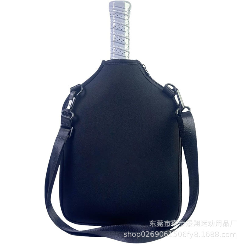 Spot Diving Material Pickleball Racket Protective Cover Portable Mesh Bag Strap Zipper Bag Table Tennis Beach Racket Bag