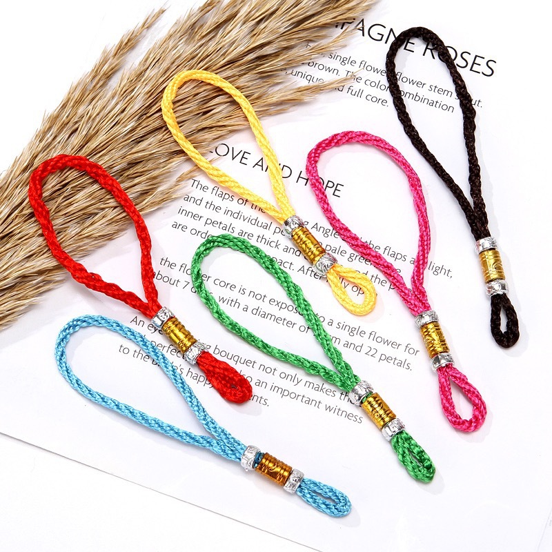 Оптовая продажа бутик китайского узла, веревочная ручка, толстый металлический серебряный шарик, кисточка, оригинальное исполнение, хороший DIY