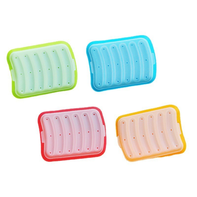 Food Grade Silicone Sausage Mold Baby's Homemade Children's Steamed Sausage Baby's Household Food Supplemental Abrasives Ham Sausage