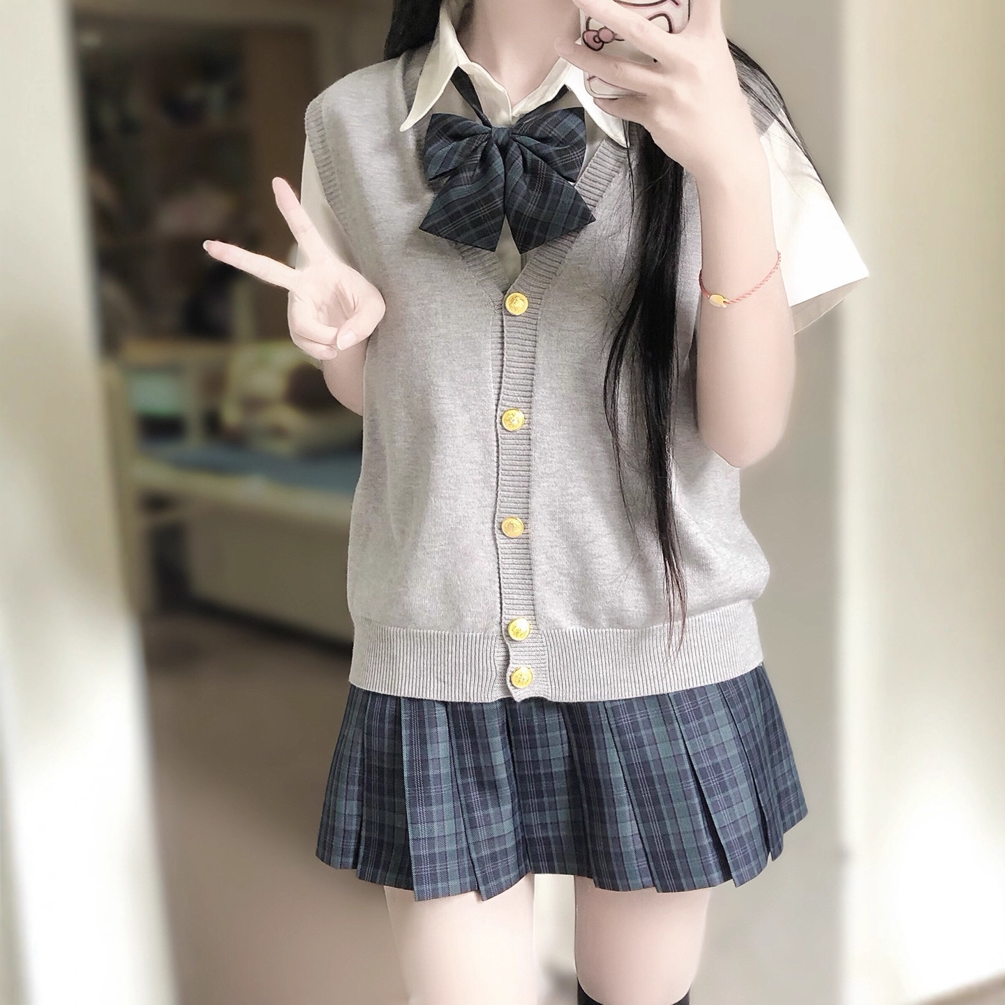 Японский стиль, многослойный жилет, весна и осень, универсальный, вязаный кардиган