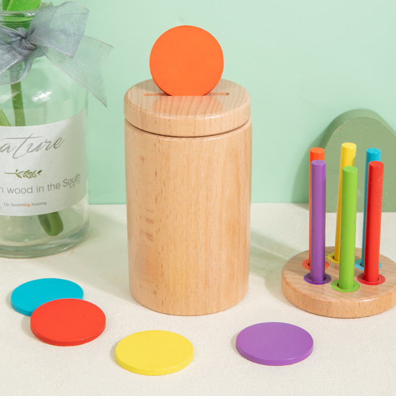 CPC CE Cross-border Children Color Classification Shape Cognition Pairing Sensory Training Insert Stick Educational Toys Teaching Aid