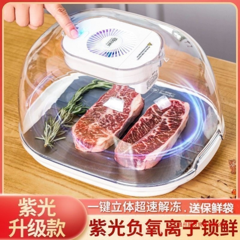 Устройство для размораживания Домашняя немецкая машина с постоянной температурой Многофункциональная Быстрая машина для размораживания пищи Увлажненная корзина для слива