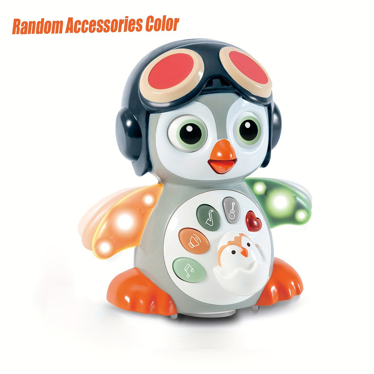 Cross-Border Electric Universal Light Music Swinging Dancing Penguin Early Education Enlightenment Walking Pet Popular Children's Toy