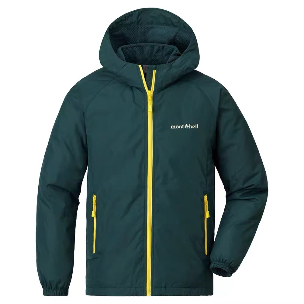 [in Stock] 2026 Spring and Autumn High-End Camping Letter Print Double-Layer Hooded Children's Jacket Windproof and Rainproof