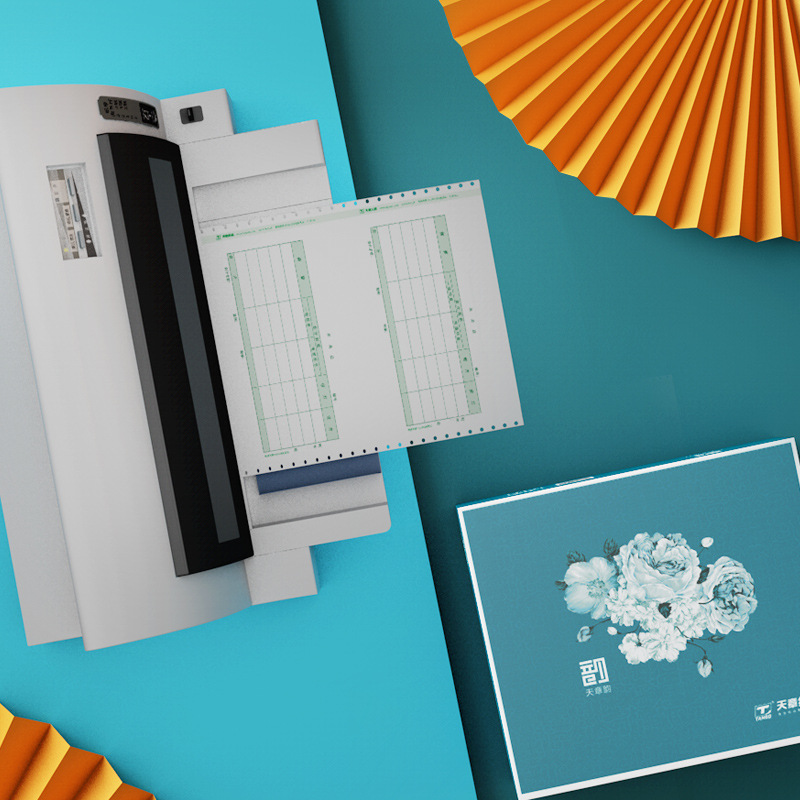 Green Tianzhang rhyme needle computer printing paper voucher white financial bill invoice list delivery order 100 pages/box