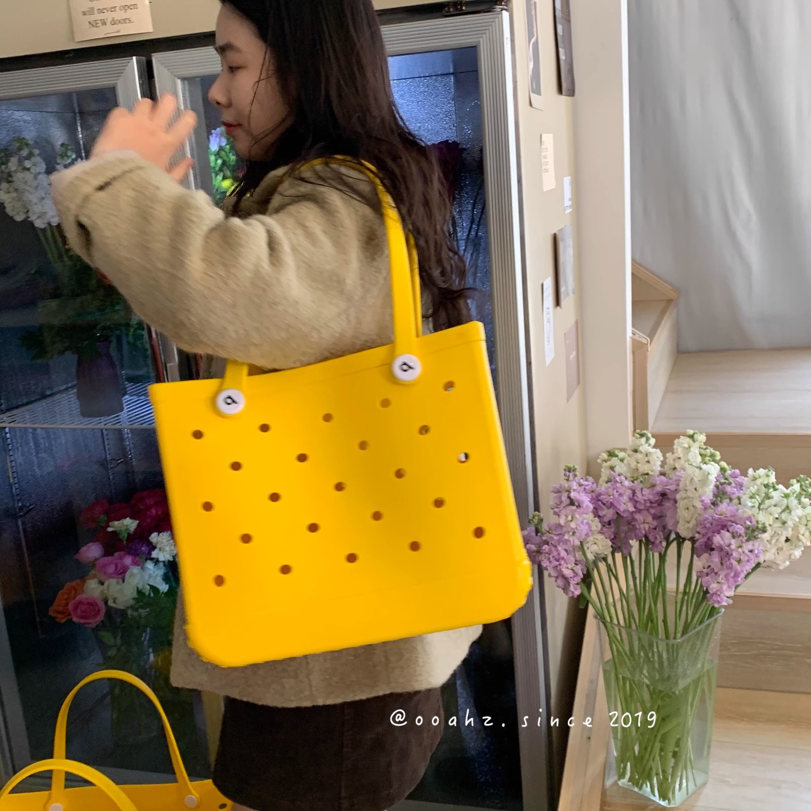 in stock Eva Hole Bag Shoulder Bag Eva Beach Bag Storage Bag Soft Waterproof Wear-resistant Swimming Beach Bag