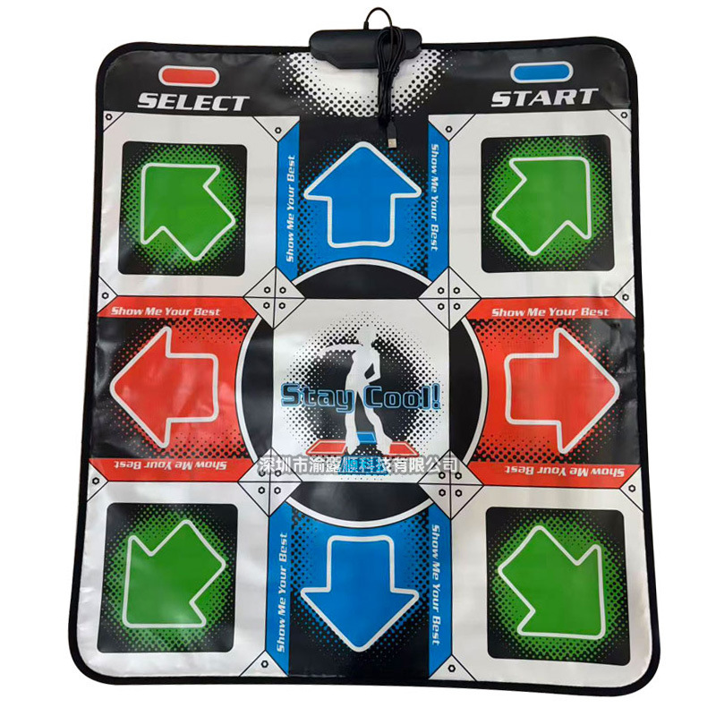 Cross-Border English Dance Mat USB Computer Single 11-Key Middle Dance Mat Home Game Dance Machine Manufacturer