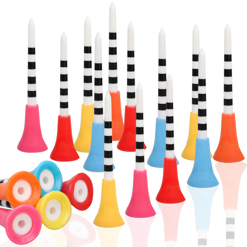 Гольф пластиковый гвоздь мягкая резиновая головка чехол 84мм сиденье практика подача гольф tee аксессуары для гольфа