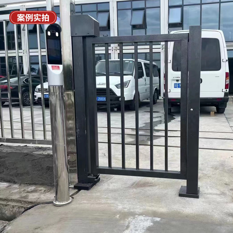 Advertising Gate Community Automatic Gate Pedestrian Walkway Barrier Machine Face Recognition Access Control All-In-One Machine Electric Fence Small Gate