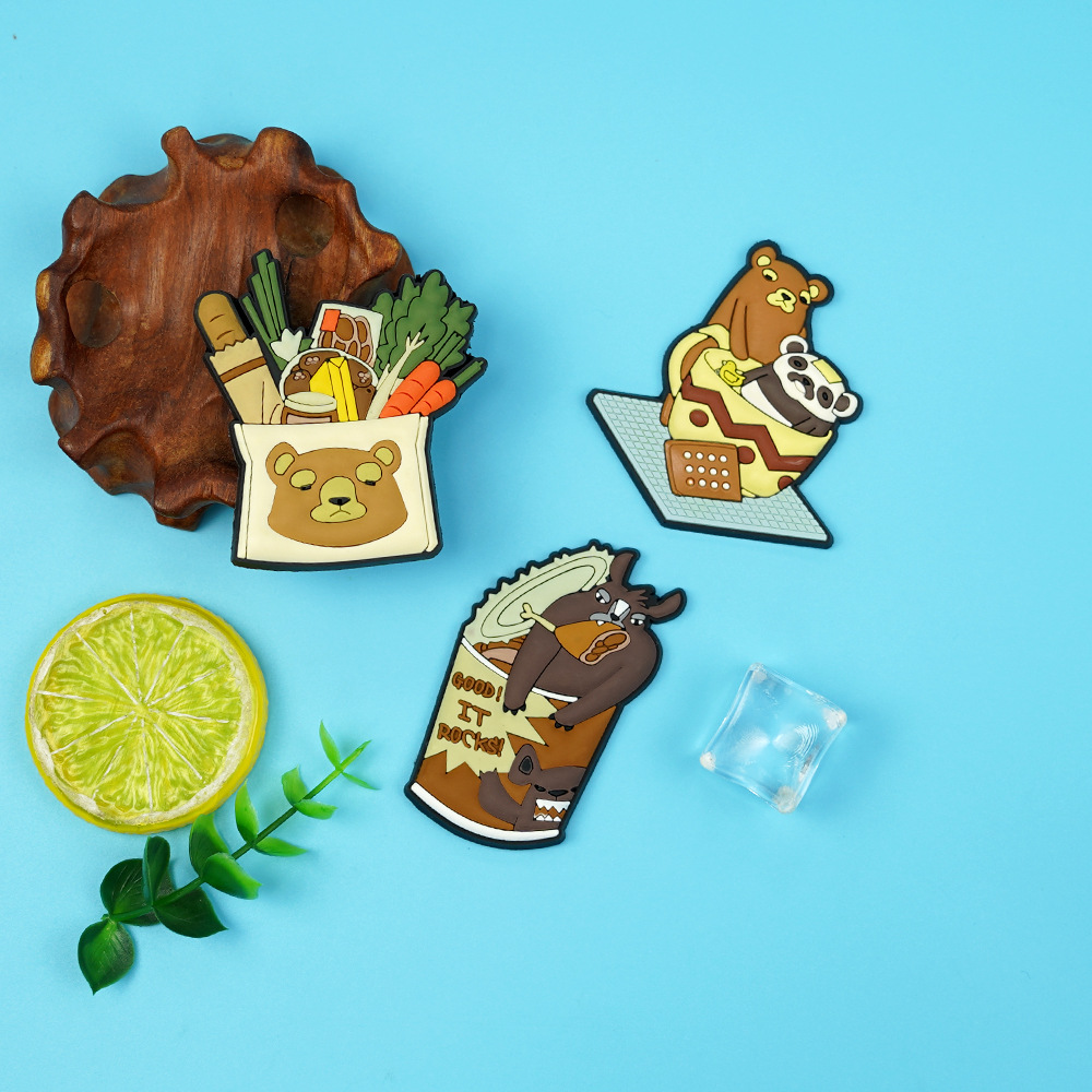 Pvc Harada Creative Animal Series Refrigerator Stickers Office Cute Bear Stickers Accessories