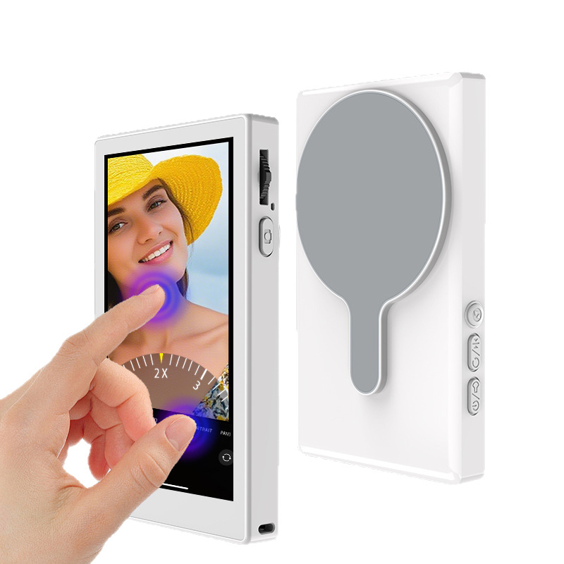 Mobile Phone Selfie Screen Mirroring Device, Multi-Touch Reverse Control, Same-Screen Device with Sound, Adjustable Focus, Live Streaming Selfie Screen, Rear Camera