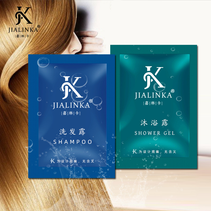 8ml bag shampoo shower gel Hotel Hotel disposable toiletries small bag shampoo whole Box Wholesale