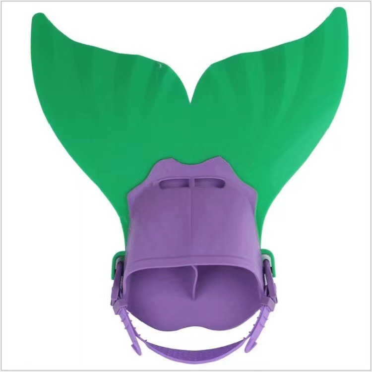 Mermaid flippers conjoined children's frog shoes single whale tail flippers swimming training flippers factory production