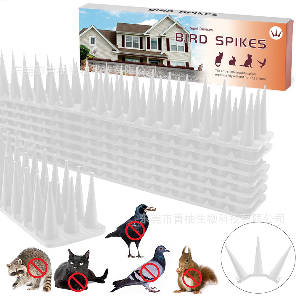 Anti-Cat Thorns 12 Color Boxes in White Plastic Bird Repellent Thorns Outdoor Wall Anti-Bird Thorns Power Equipment Anti-Bird Thorns