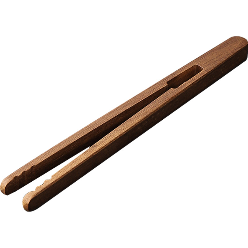 Walnut Tea Clip Cup Clip Ebony Solid Wood Tea Clip Tweezers Anti-slip Anti-scalding Kung Fu Tea Ceremony Tea Set Accessories