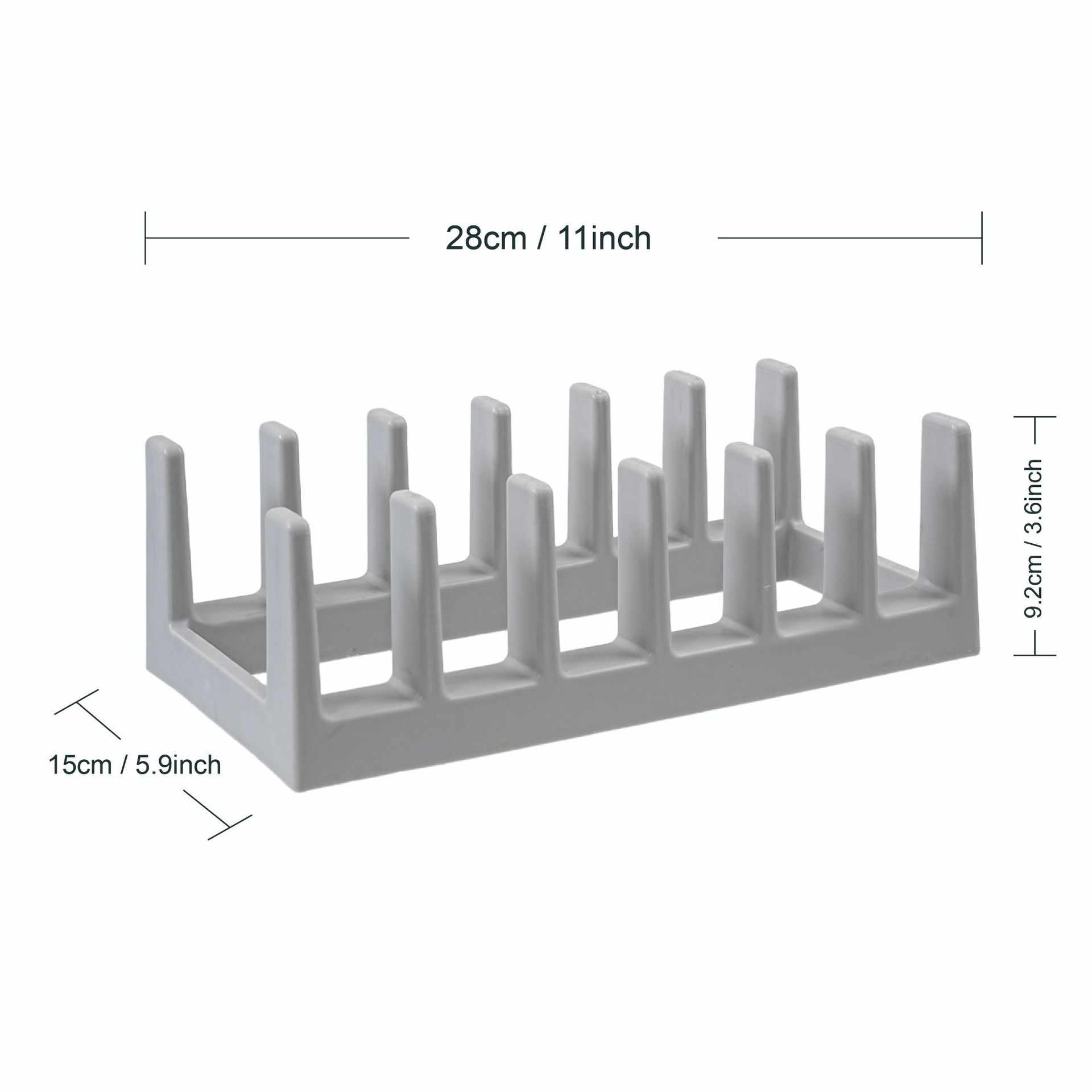 Solid Wood Kitchen Pot Lid Storage Rack Dish Drain Rack Creative Solid Wood Desktop Book Dish Divider Rack Pot Lid Rack