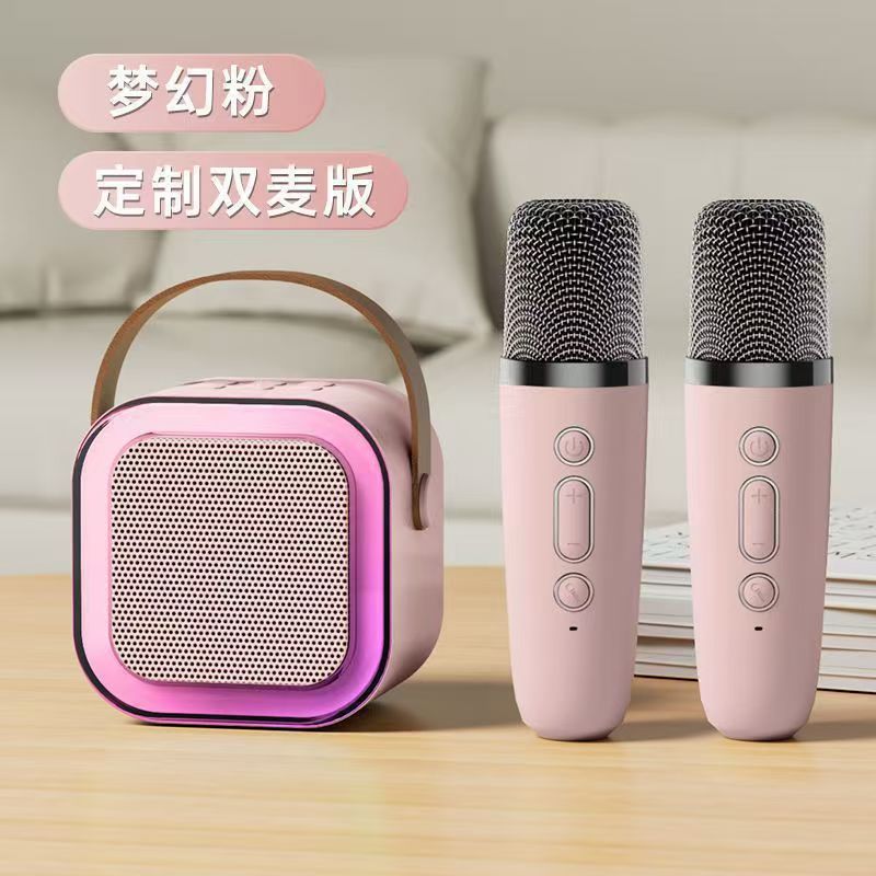 New K12 Bluetooth Audio Microphone One Machine Microphone Home Ktv Wireless Bluetooth Audio Home Singing Set