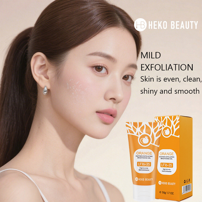 Cross-Border Hb Deep Cleansing Gel Improves Blackheads and Acne Skin Orange Exfoliating Gel Tk Southeast Asia Export