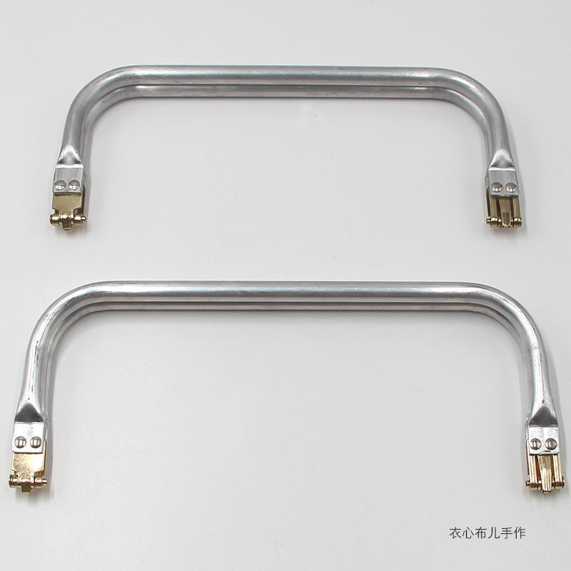 Square Aluminum Box with Gold Doctor Stand, Cloud Handle, Handmade DIY Fabric Woven Bag with Heart-Shaped Fabric