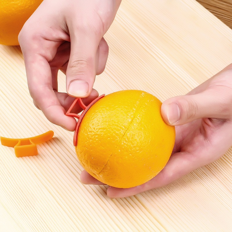 Processing and Customization of Multifunctional Fruit Opener, Double-Hole Ring Orange Opener, Orange Grapefruit Fruit Peeler, Printable Logo