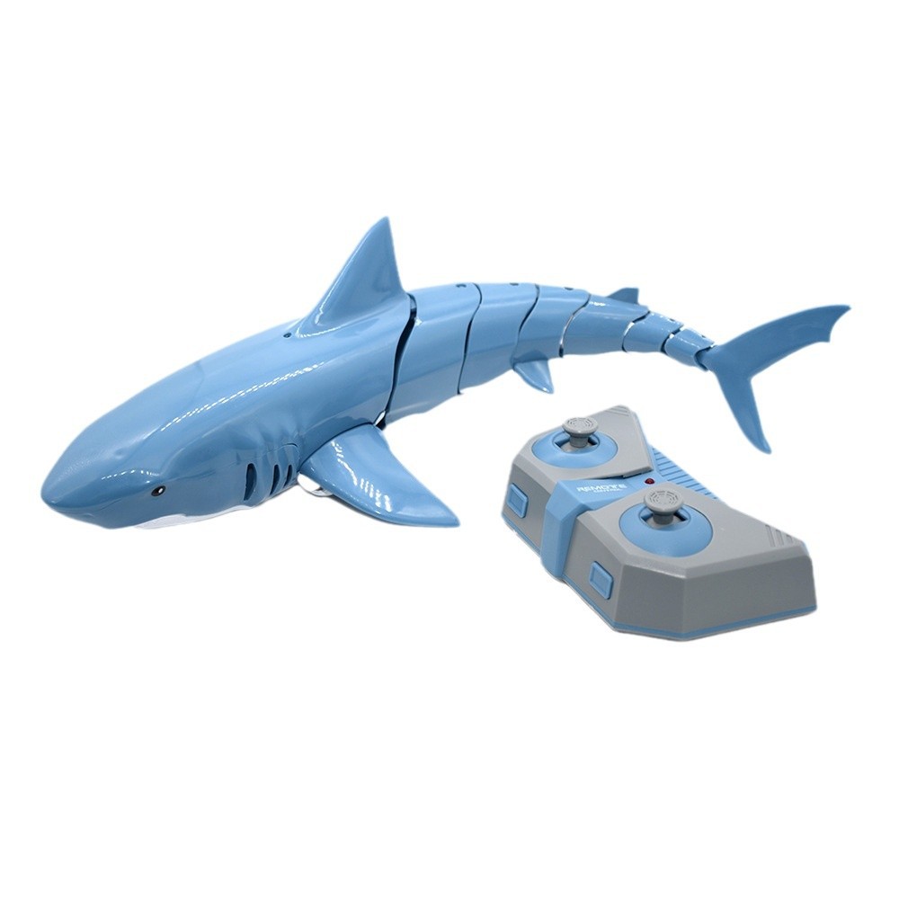 Remote Control Shark with Light Diving Spray Simulation Machine Fish Toy Electric Fish Outdoor Children's Toys Wholesale