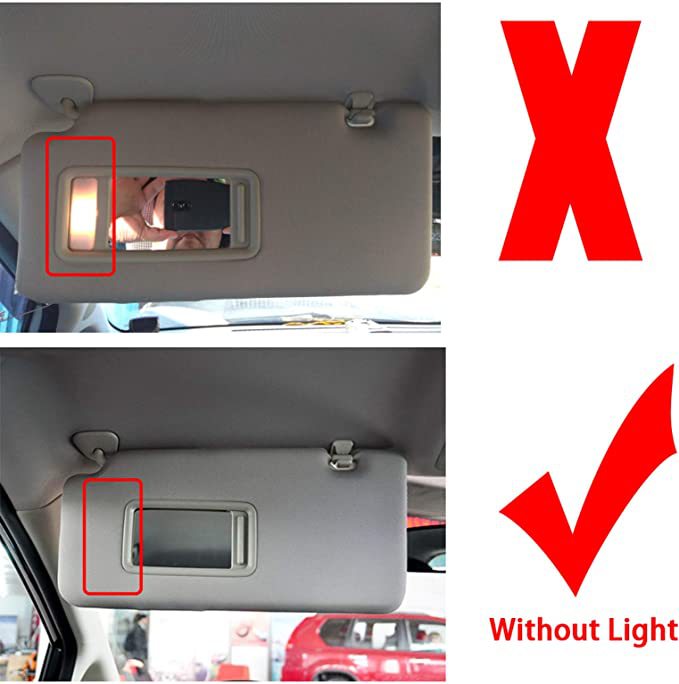 Sun visor with vanity mirror suitable for Nissan Tiida 2005-2010 left 4001044723207